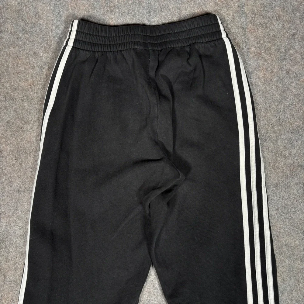 Adidas Sweatpants Men S Black 3-Stripe Fleece Joggers Athletic Loungewear Pants